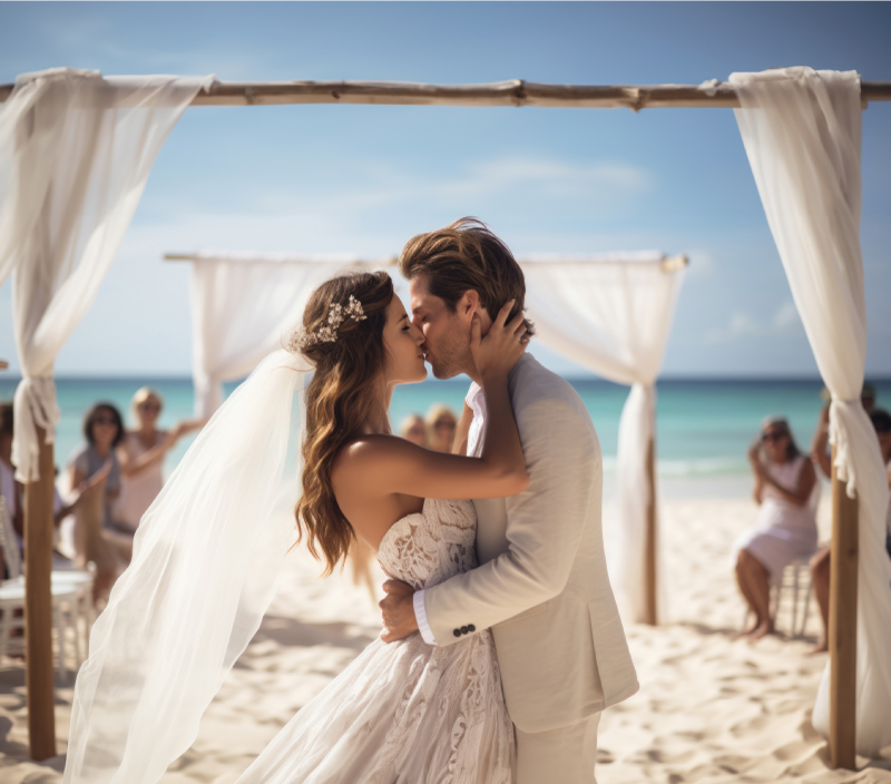 bodas frente a la playa panama