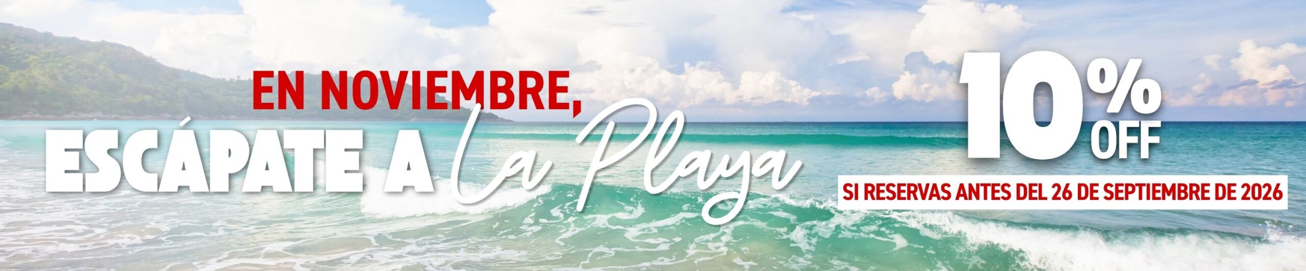 promociones de estadias de playa en noviembre palana en playa caracol.